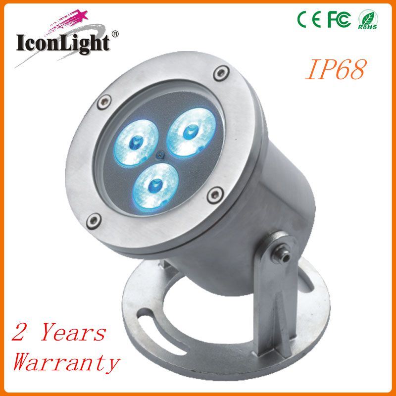 Wholesale 3PCS IP68 LED Underwater Lamp Waterproof Outdoor Light (ICON-C007A)