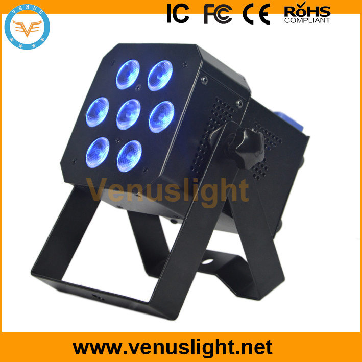 Mini LED Flat PAR Stage Light with 7X8w 4in1 LEDs