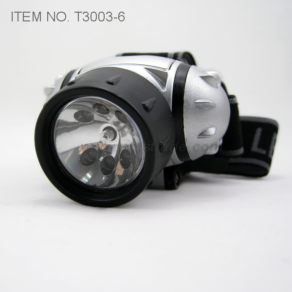 6 LED + Mini Krypton Bulb Headlight (T3003)