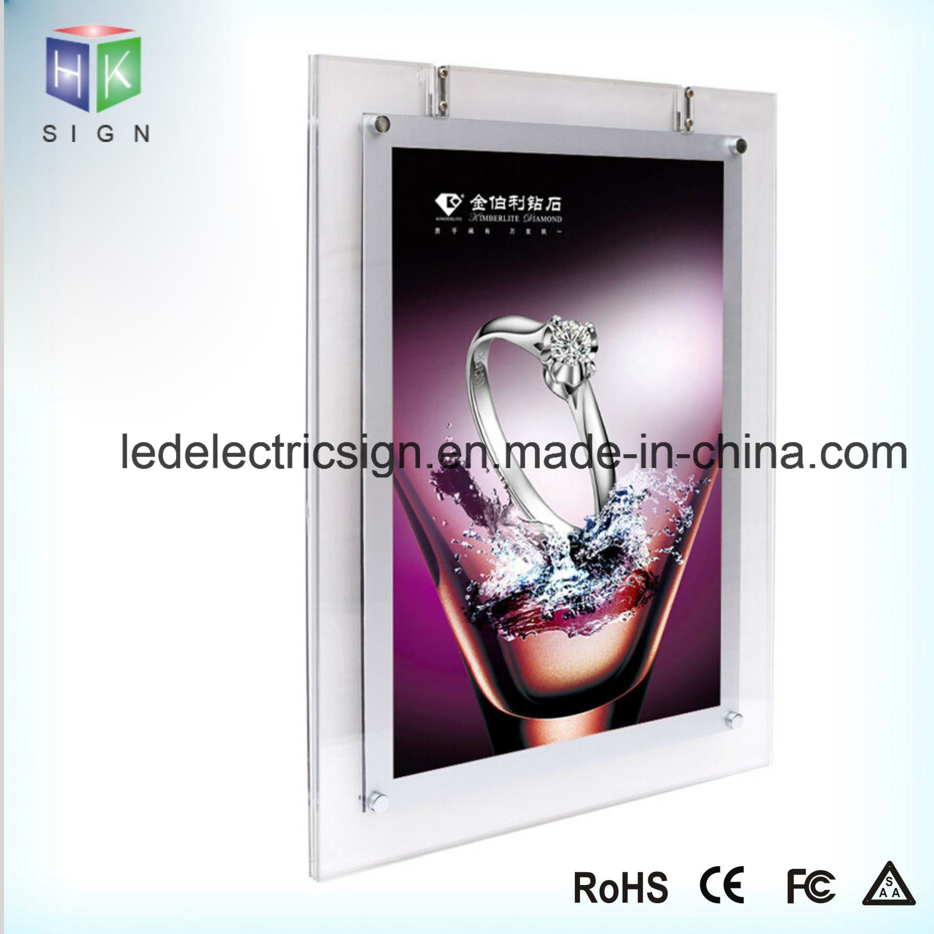 Acrylic Board Acrylic Sheet Crystal LED Light Box for Pictur Frame