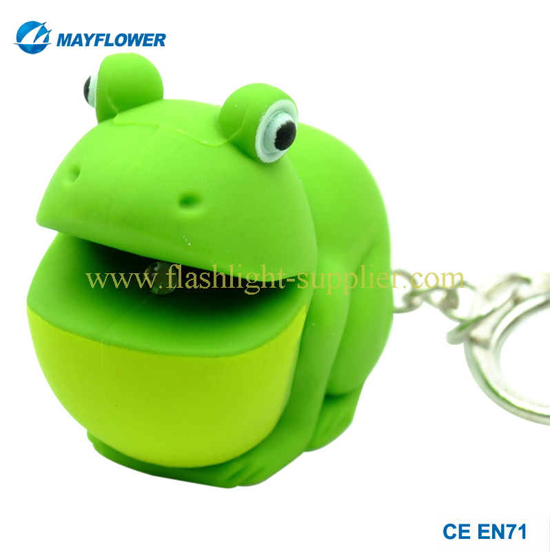 Frog LED Keychain Flashlight (MF-19127)