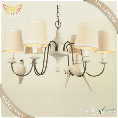 New Hot Sale Antique White Fabric Chandelier