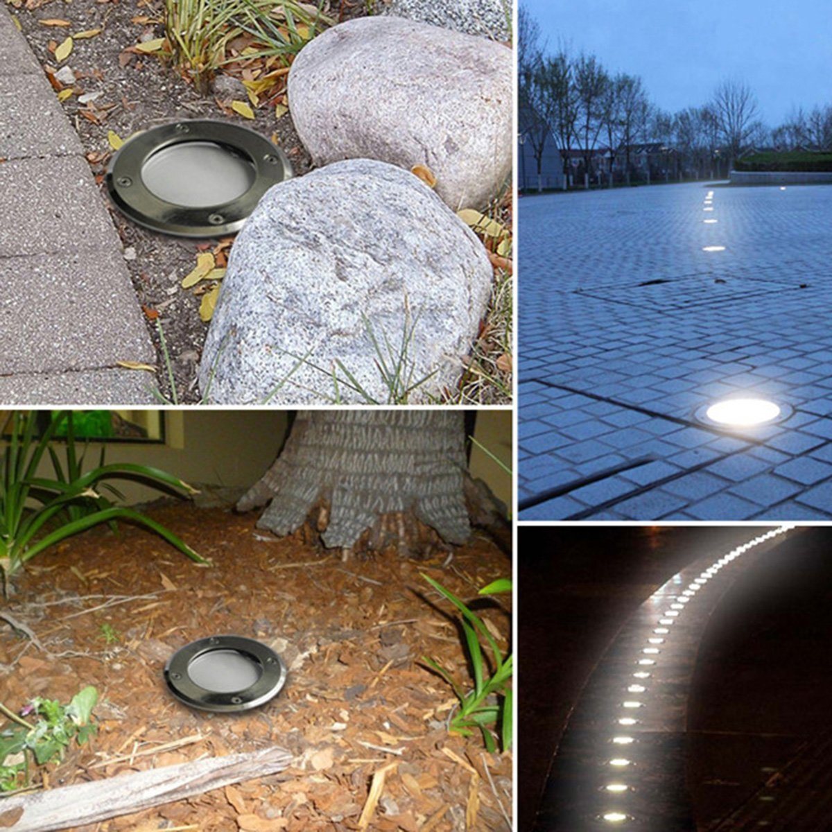 1W Solar LED Waterproof Garden Street Lights (Underground / Buried lighting)
