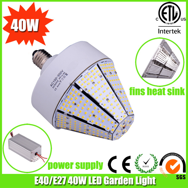 ETL Approved E40 4800lm 40W to 120W LED Courtyard Light
