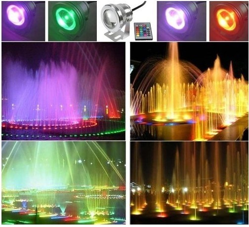 9.97 USD 10W LED Underwater Garden Light Made in China
