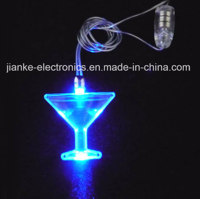 Advertising LED Flashing Cup Necklace with Logo Print (2001)