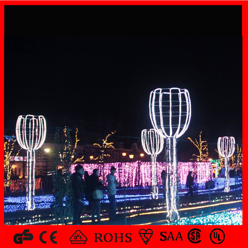 Outdoor Christmas Decorations Rope 3D Holiday LED Holiday Light