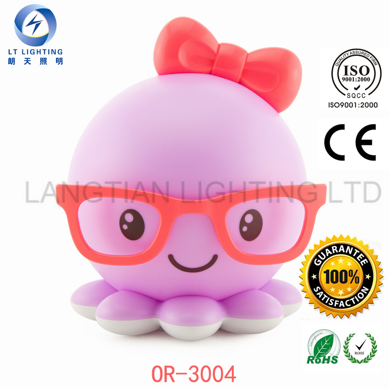 Lt New Product Portable Purple Octopus Lamp