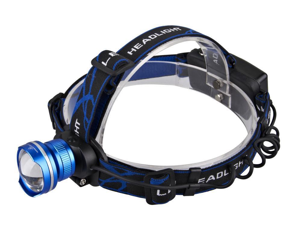 Rechargeable Aluminum High Power Zoom Function CREE Xm-L T6 LED Headlamp