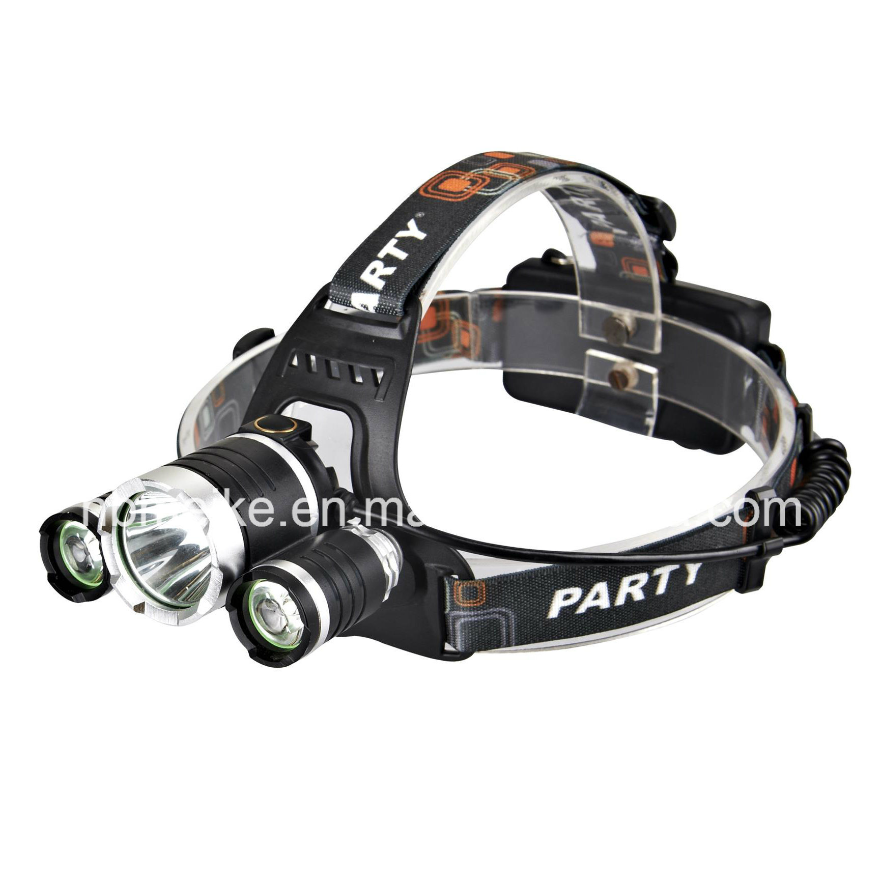 CREE 1xt6+2xxpe LED Camping Outdoor Light Rechargeable Spot Headlamp (MK-3396)