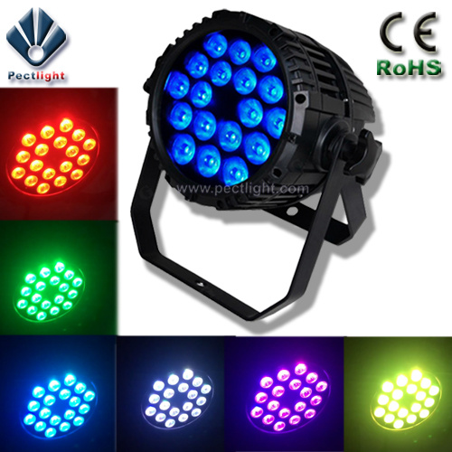 Professional 18X12W RGBWA+UV 6in1 Stage LED PAR Can Light