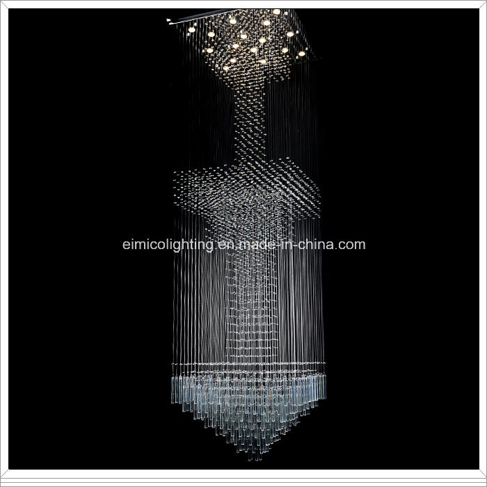 Modern Big Crystal Chandelier for Hotel Lobby Decoration (EM9261-16L)