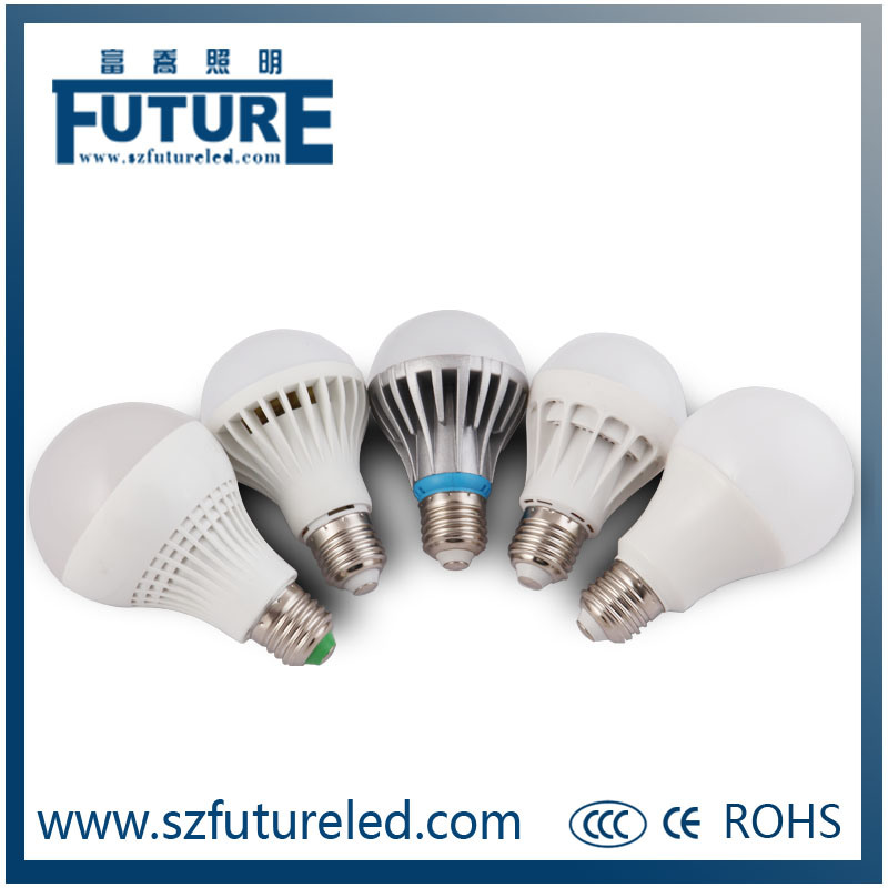 E27 B22 LED Lights Plastic Aluminum 9W LED Bulb