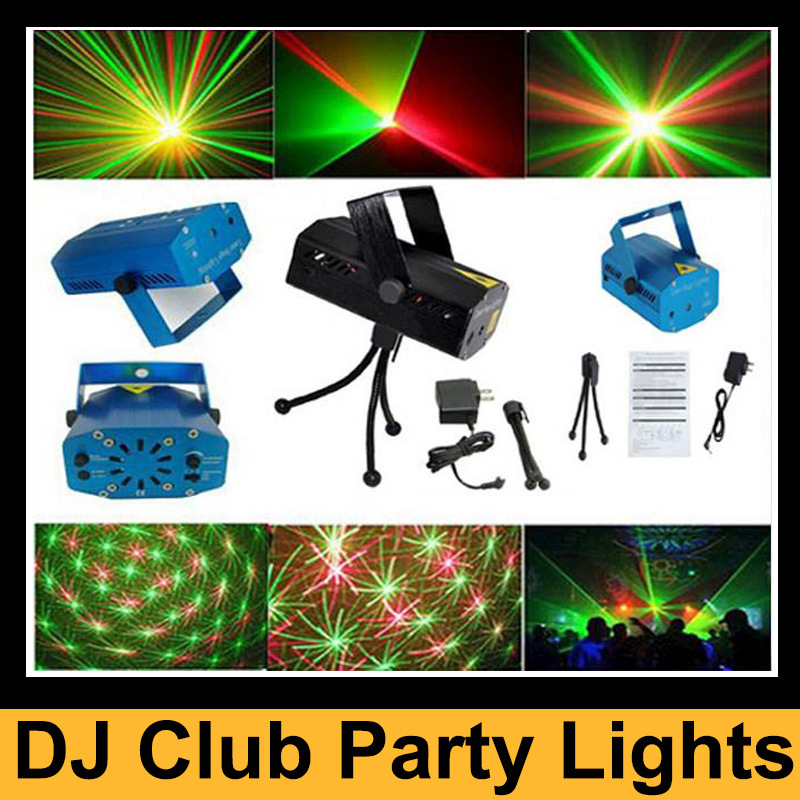 Mini LED Stage Light Red/Green Laser Christmas DJ Christmas Light