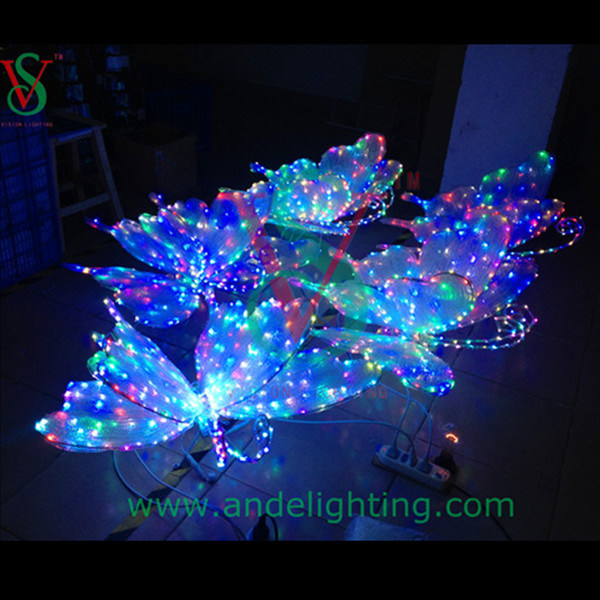 Fancy 3D Butterfly LED Motif Light Party Light Outdoor Light