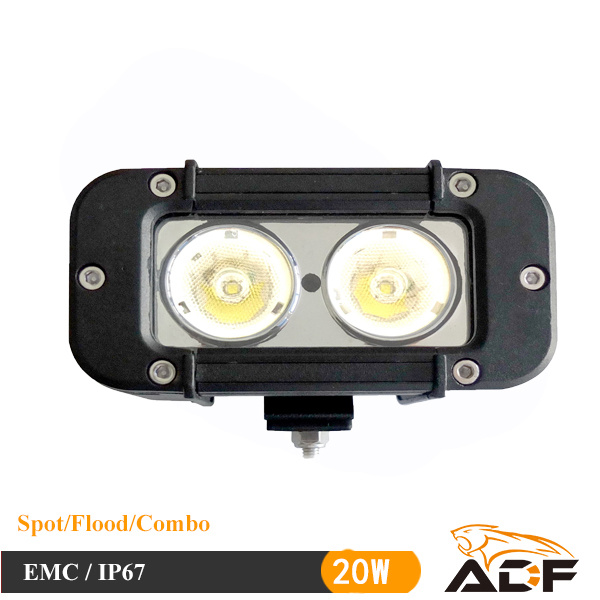 CREE 20W Square LED Work Light for Truck Offroad