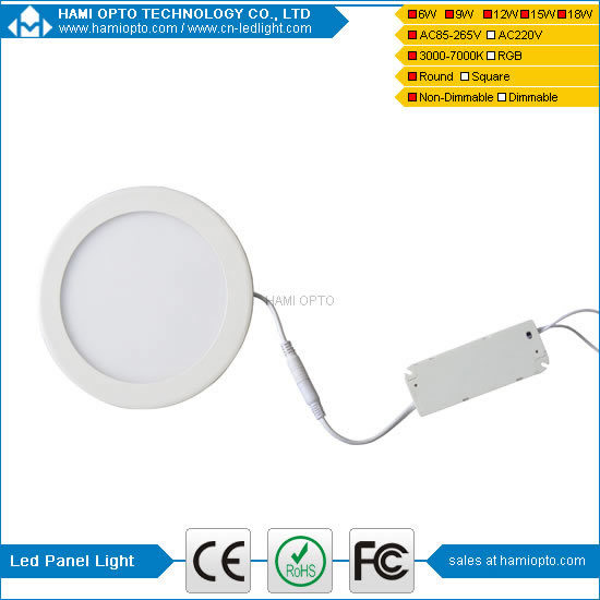 Round LED Panel Lights / SMD2835 6W LED Panel Light