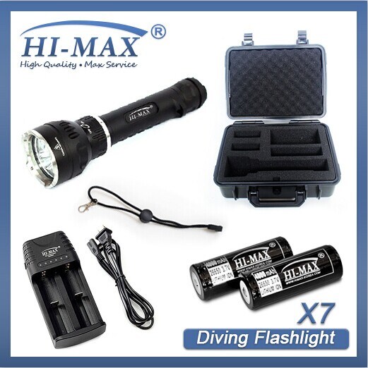 Hi-Max Brightness 3000 Lumen Underwater Dive Light