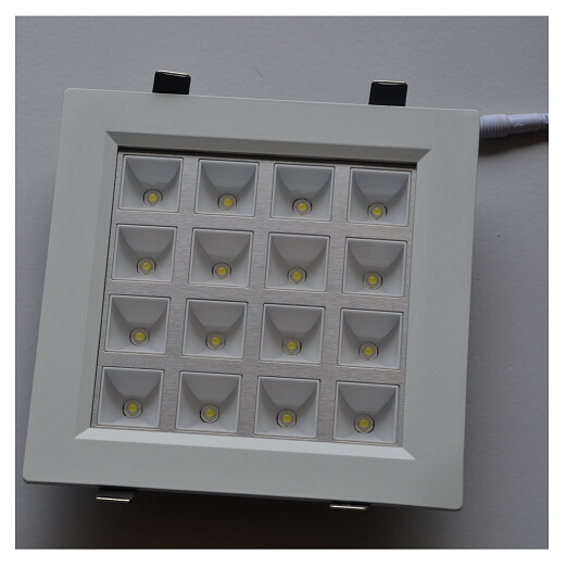 6.6USD 16W Square (right angle) Cool White LED Ceiling Light