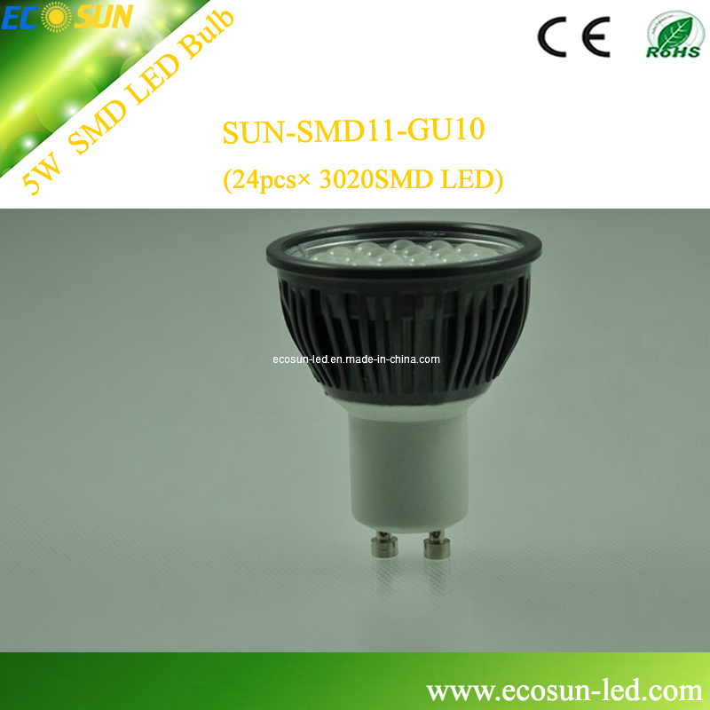 3020SMD Dimmable 5W LED Bulb (SUN-SMD11-GU10)