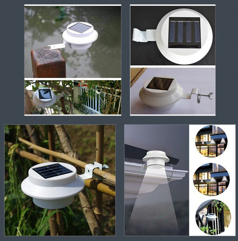 Outdoor Solar LED Sensor Light for Fence Yard LED Solar Light