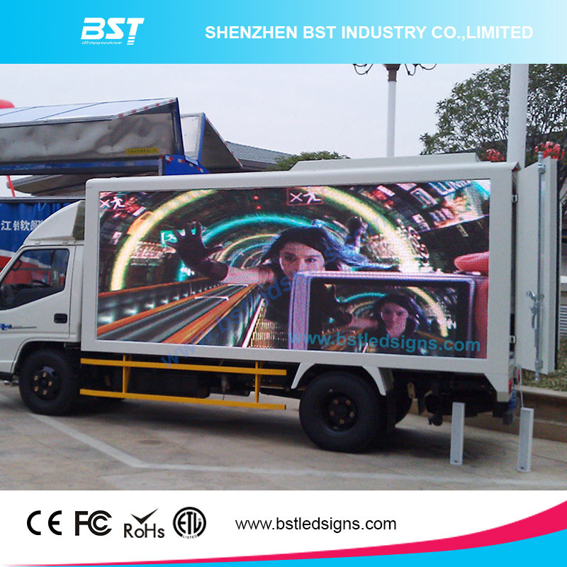 Outdoor High Resolution Truck LED Display for mobile Advertising