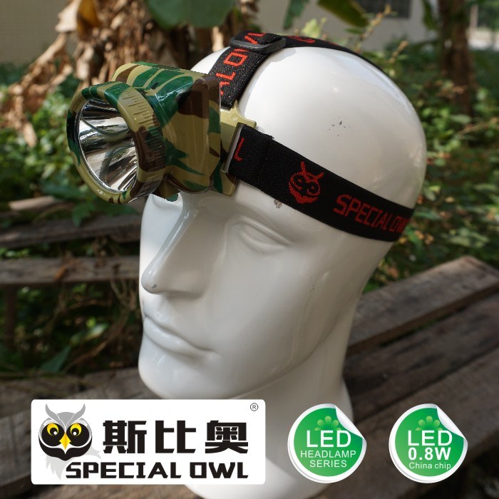 0.8W 1W LED Headlamp, 1PC* Li-Poly Battery Camping Outdoor Coal Miner Lamp Mining Headlamp