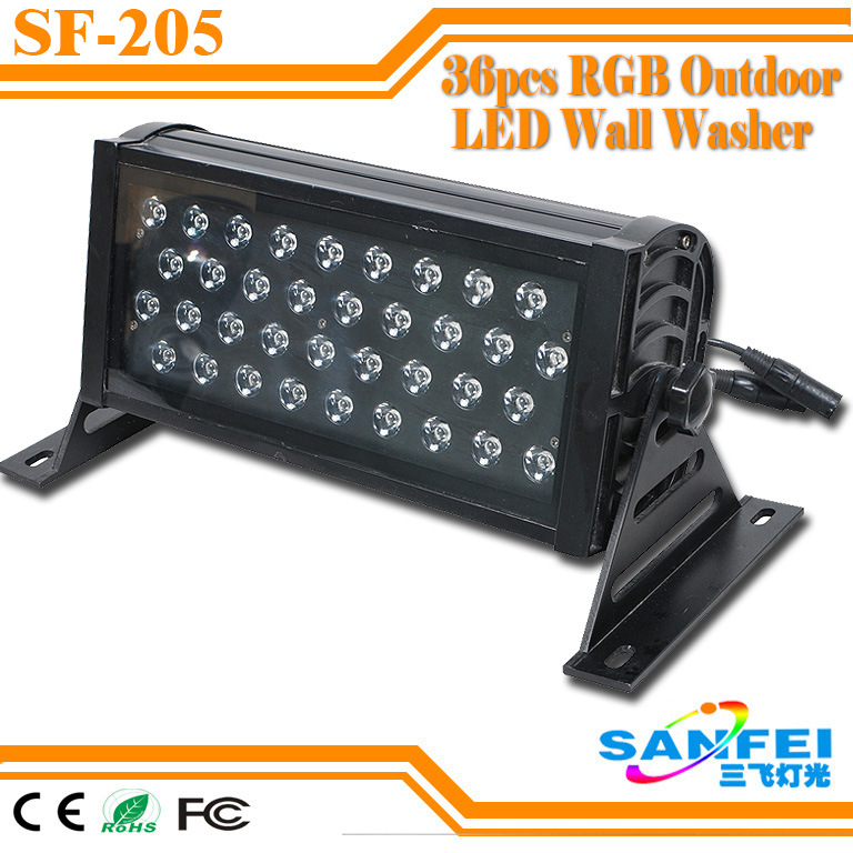 Waterproof IP65 LED 36*3W RGB Wall Washer Light