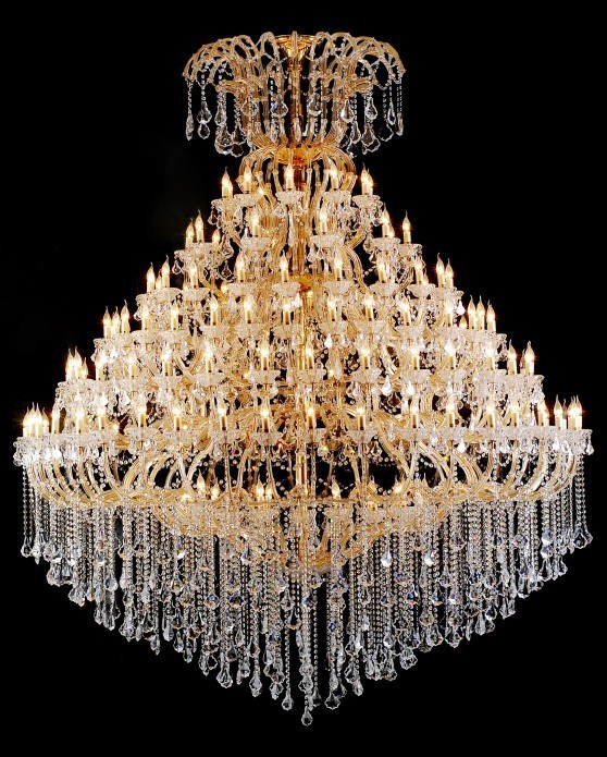 Hotel Lobby Glitter Large Crystal Chandeliers (21006-160L)