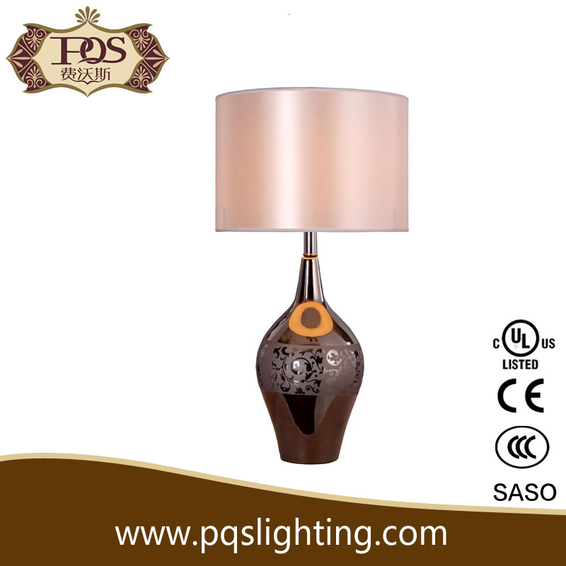 Contemporary Plated Vase Ceramic Table Lamp