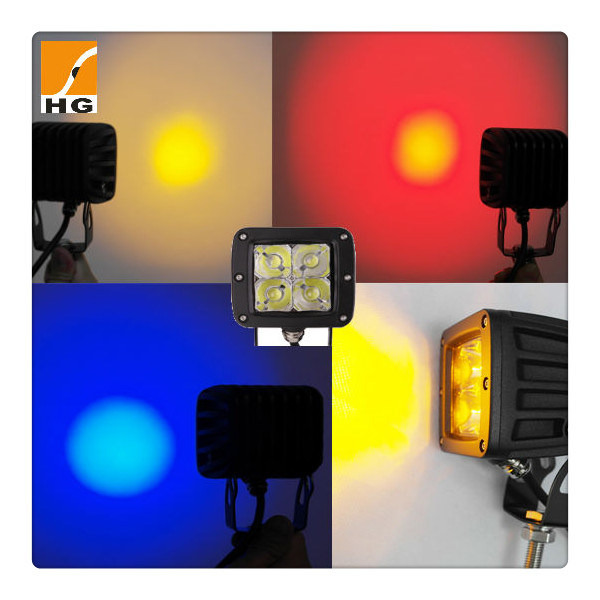 12W 20W 3D 3'' CREE LED Work Light for Car