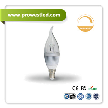 E27 1W LED Bulb Lights Candle Bulb (PW7172)