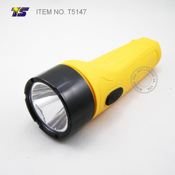 2D Size Waterproof 3W LED Flashlight (T5147)