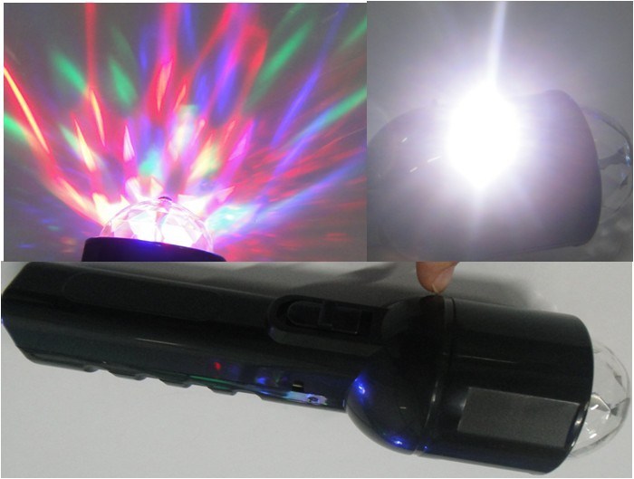 Rechargeable LED Flashlight with Dazzle Flower