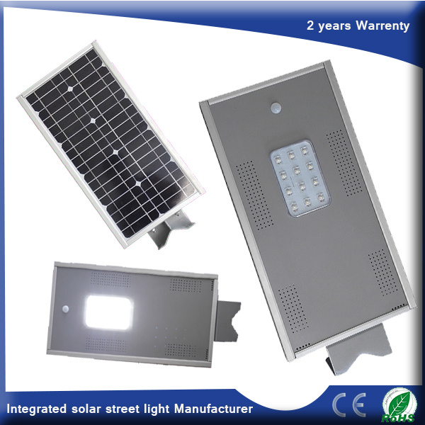 12W Integrated Solar LED Street Light (with Motion Sensor)