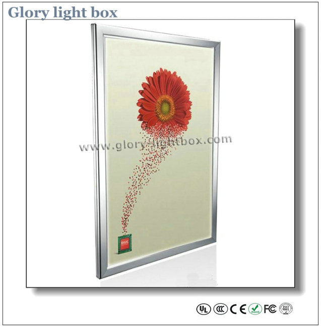 Wall-Mounted or Hanging Aluminum Frame Slim LED Advertising Light Box