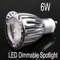 6W GU10 LED Dimmable Spotlight