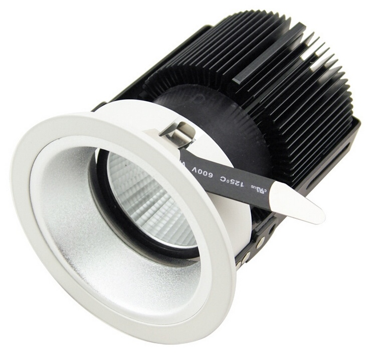 Spray White+Silver Inner Ring Round 25W COB LED Wall Washer
