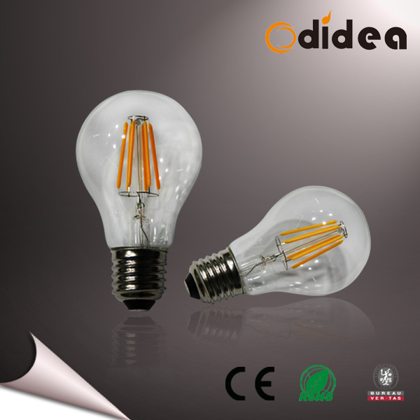 4W E27 B22 Light LED Filament Bulb with CE/RoHS Approved