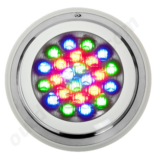 18X1w RGB Stainless, LED Wall Mounted Pool Light