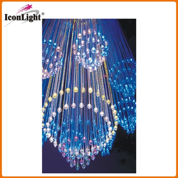Hot Sell Fiber Optic Chandelier with Crystal (ICON-FC-07)