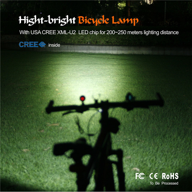 1230lm IP65 2015 Factory Direct Sale Hot Sale LED Bicycle Light