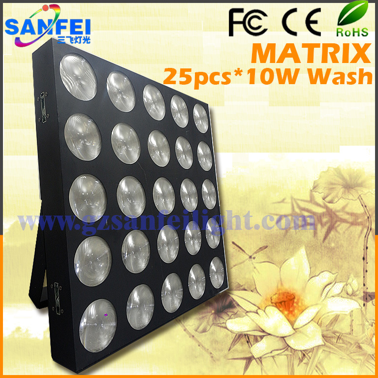 25X10W LED Wash Effect Matrix Light for Stage (SF-S01B)