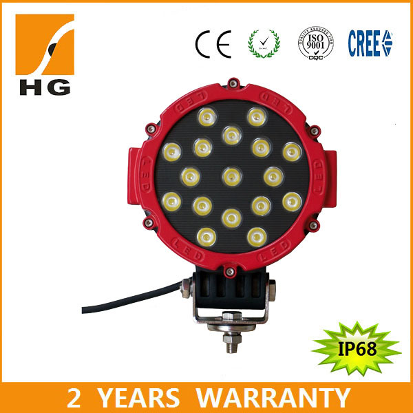 LED Work Light Hg-800 7inch 51W LED Driving Light off Road with High Quality