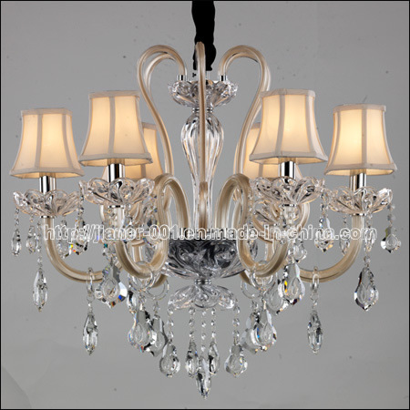 Modern Crystal Chandelier Lamps for Home in Light Gold Finished