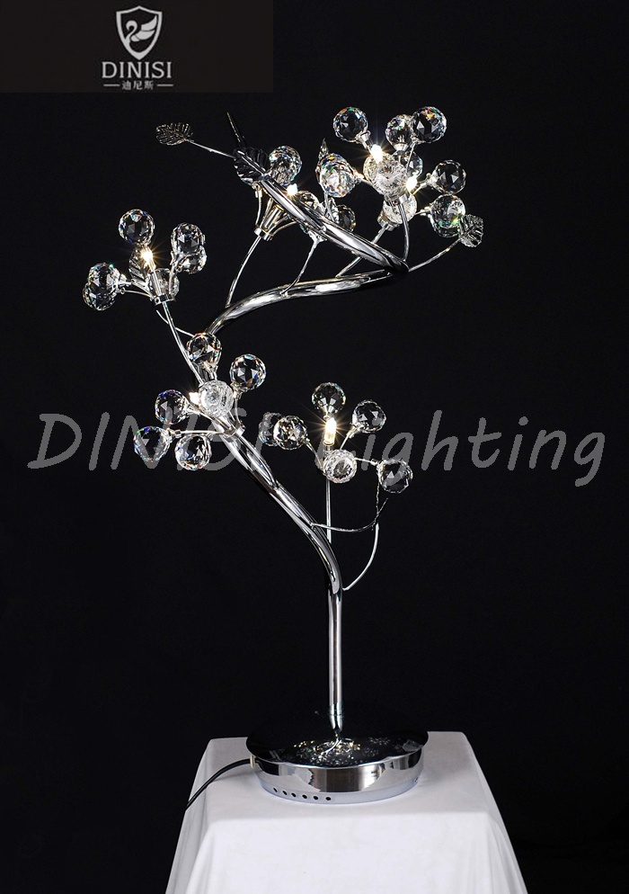 Modern Halogen Crystal Decorative Reading Table Lamp (9232-6t)