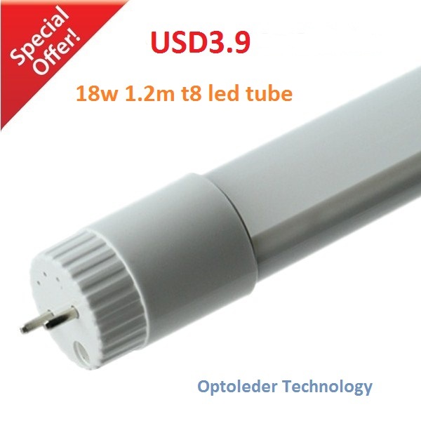 All-Plastic LED T8 Tube Light 1.2m 18W