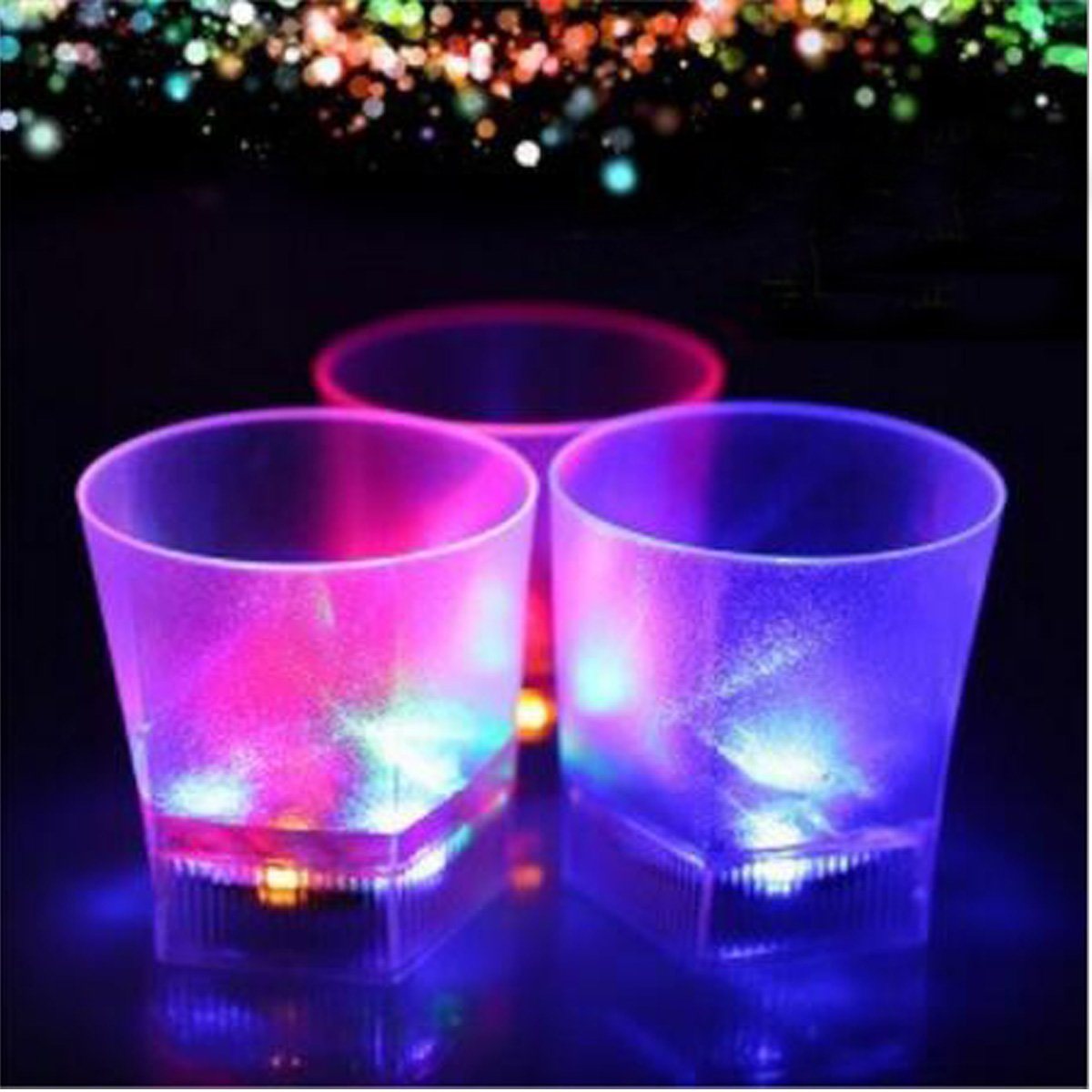 Multi-Color Flashing LED Light Cups Water/Beer/Cola Mug Cup for Bar Party Romantic Drinking Gift