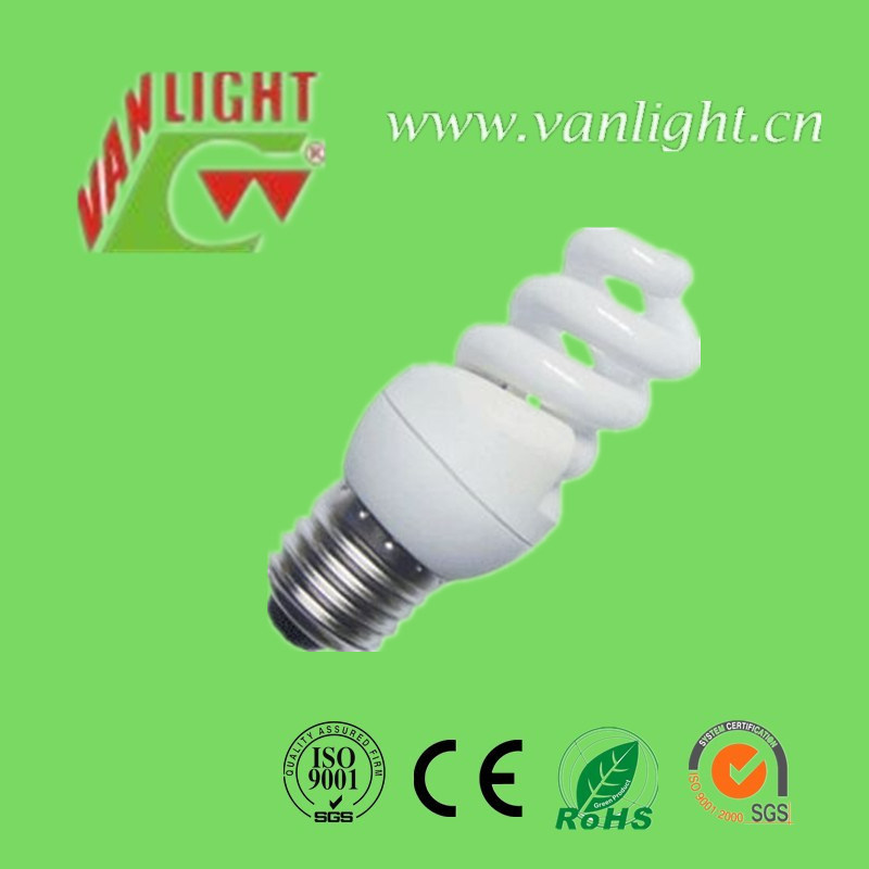 Compact T2 Full Spiral 5W CFL, Energy Saving Light