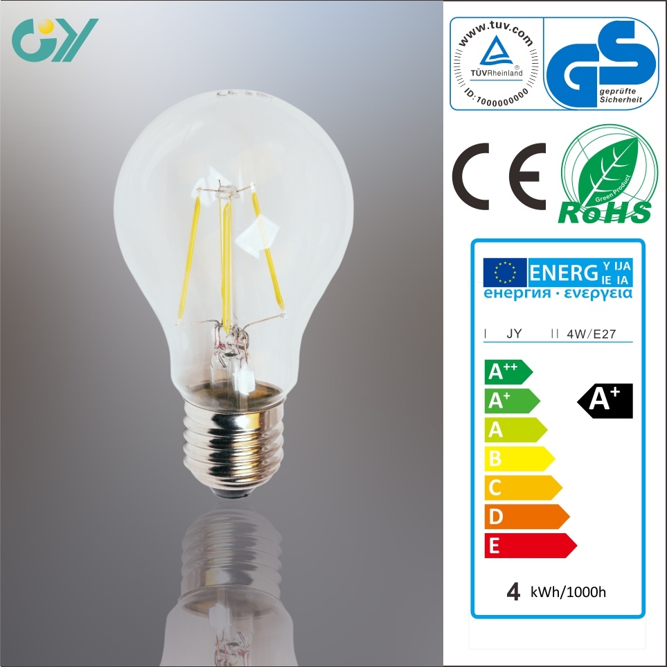 4000k 4W Filament LED Light Bulb with CE RoHS